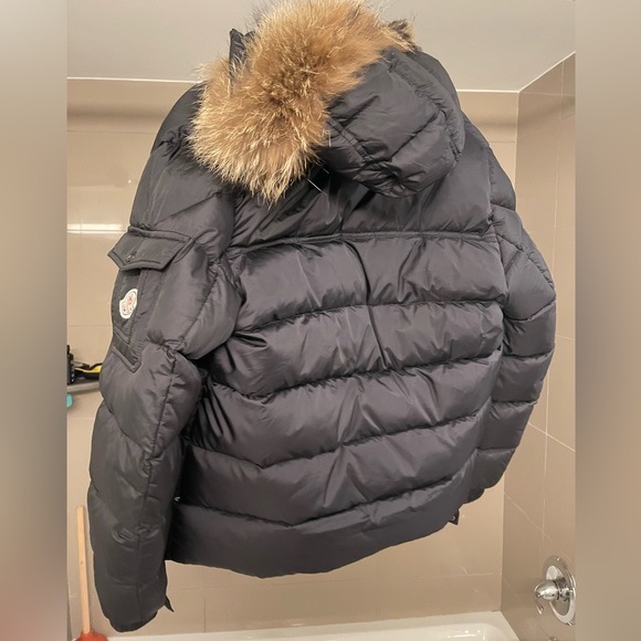 Moncler puffer jacket with fur